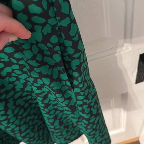 Uniqlo // Green Puff Sleeve V-Neck Sundress - Picture 5 of 6